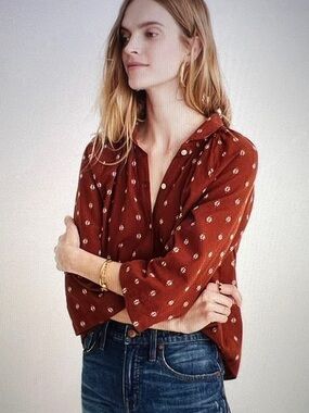 Madewell Raglan Peasant Shirt